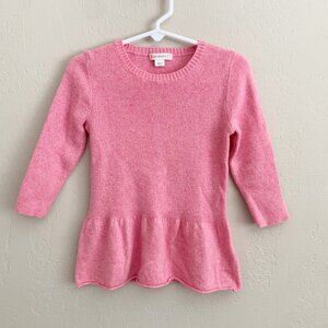 Crewcuts Wool Peplum Sweater • 4/5 Years
